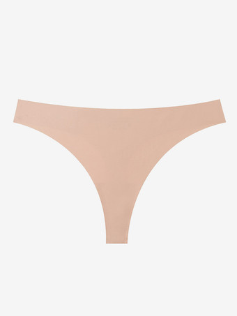 PfirsichflaumNahtloser tief sitzender String-Tanga weich atmungsaktiv unsichtbar für den täglichen Gebrauch