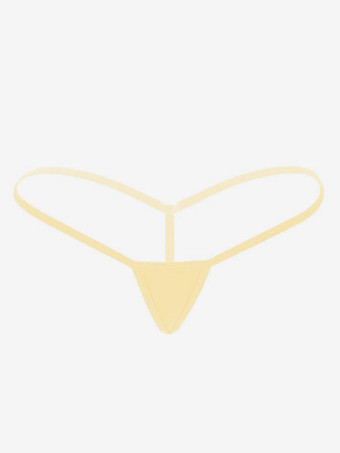肌色Gストリング マイクロソング ショーツ ローライズ セクシー ソフト 細ストラップ