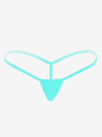 ライトスカイブルーGストリング マイクロソング ショーツ ローライズ セクシー ソフト 細ストラップ