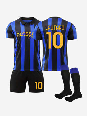 Nr. 1026/27 Nr. 10 Lautaro Fußballtrikot Inter Mailand Heimtrikot 3-teiliges Set für Erwachsene und Kinder