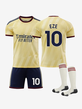 Nr. 10Arsenal Auswärtstrikot für Kinder Größe 41 (Rice) Größe 29 (Havertz) 3-teiliges Set (Saison 26/27)