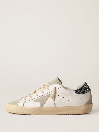negro Zapatillas de skate con purpurina para mujer informales con cordones y punta redonda