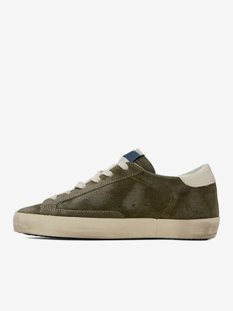 Zapatillas de skate verde oliva Zapatos de deporte con cordones con estampado de estrellas y punta redonda para mujer