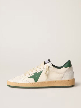 verde Zapatillas blancas con cordones para mujer zapatos de skate