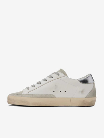 Damen-Skate-Sneaker rosafarbene Schnür-Sneaker mit Sternmuster