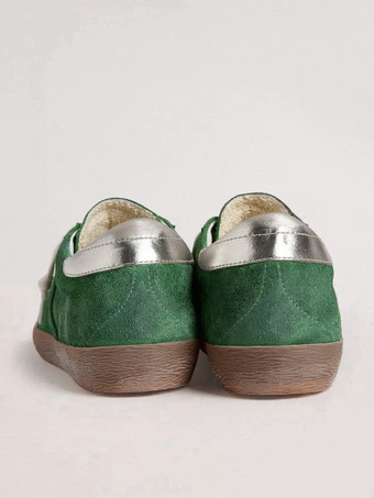 Zapatillas de skate de ante con punta redonda y cordones para mujer