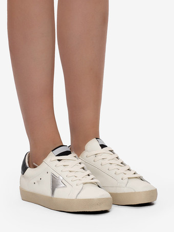 Rosa Skate-Sneakers für Damen mit runder Spitze und Schnürung Freizeitschuhe