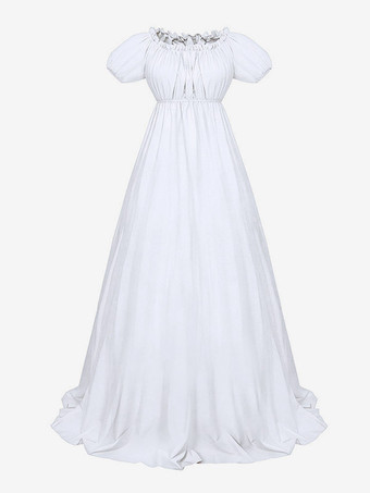 ダフネ・ブリジャートン風コスチュームドレス（女性用）、ヴィンテージリージェンシードレス、ヴィクトリアンボールガウン、ハイウエストライン、ジェーン・オースティン風ドレス