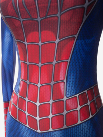 女性用スパイダーマンコスチューム 本物の赤いスーパーヒーロー ライクラ スパンデックス ジャンプスーツ キャットスーツ ゼンタイ