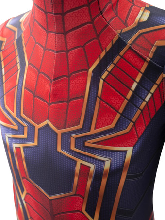 スパイダーマンホームカミングアイアンスパイダーキッズコスプレレッドライクラスパンデックスマーベルコミックコスプレコスチューム