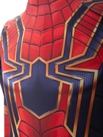 スパイダーマンホームカミングアイアンスパイダーキッズコスプレレッドライクラスパンデックスマーベルコミックコスプレコスチューム