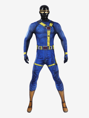 ブルー マーベル アベンジャーズ5：ドゥームズデイ サイクロップススーツ スコット・サマーズ スパンデックスコスチューム