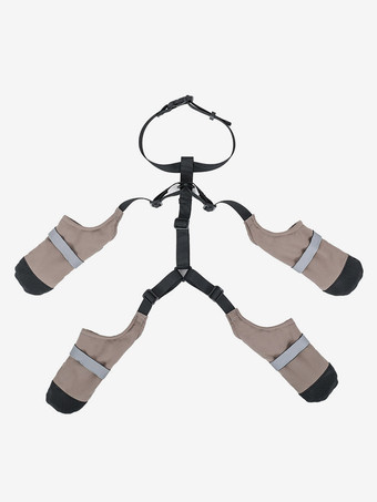 Leggings per cani antifango protezioni regolabili per le zampe degli animali domestici con cinturino ideali per passeggiate all'aperto su terreni sporchi.