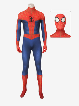 レッド スパイダーコスプレ　2026　スパイダーマン: スパイダーバースTVアニメーション　ピーター・パーカーコスプレスーツハロウィン