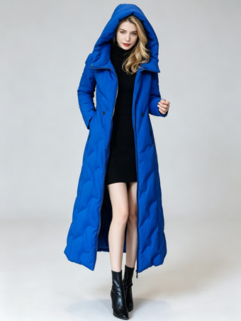 Women's Long Down Jacket Winter Puffer Coat Thick Warm Outerwear
