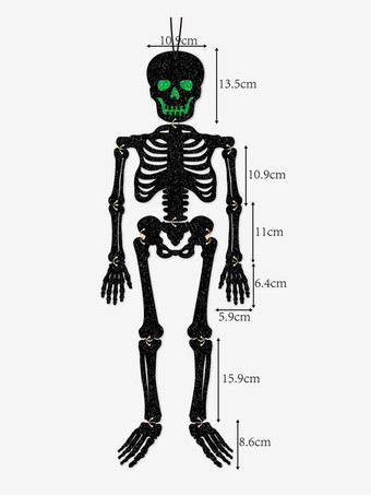 ハロウィン用光るドクロ吊り下げ装飾、パーティー用お化け屋敷装飾