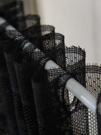 Halloween Lace Coffee Curtain, Bat & Skull Lamp Shade Party Decor
