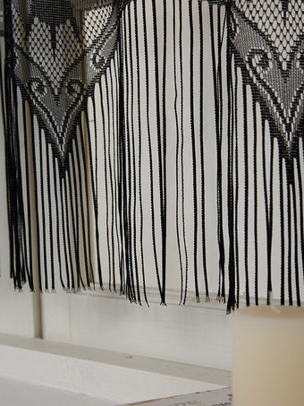 Halloween Lace Coffee Curtain, Bat & Skull Lamp Shade Party Decor