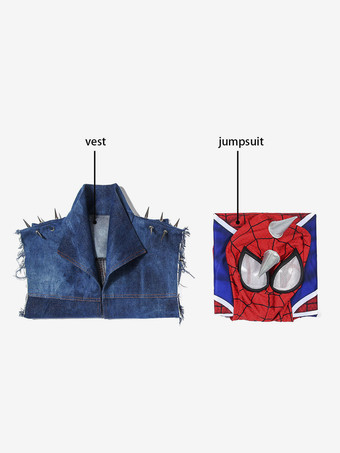 スパイダーマン PS4 コスチューム ゲームバージョン スパイダーパンク ボディスーツ