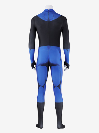 Costume cosplay di Mark Grayson vestito blu stampato dalla serie Invincible S3.