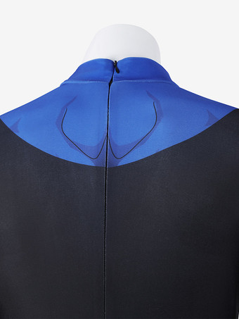 Costume cosplay di Mark Grayson vestito blu stampato dalla serie Invincible S3.