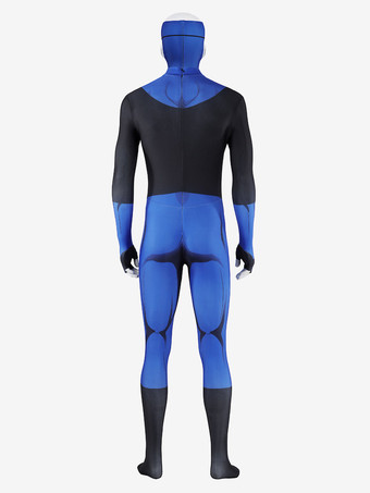 Costume cosplay di Mark Grayson vestito blu stampato dalla serie Invincible S3.
