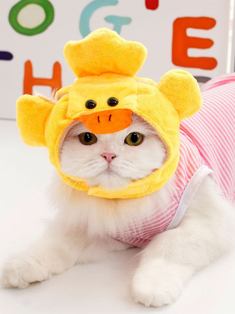 イエロー面白いバナナのぬいぐるみペット用ヘッドウェア、小型犬、中型犬、猫、テディベア、フレンチブルドッグ用の柔らかく調節可能なハロウィンコスチュームハット