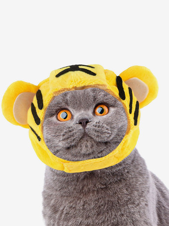 ブラック 面白いバナナのぬいぐるみペット用ヘッドウェア、小型犬、中型犬、猫、テディベア、フレンチブルドッグ用の柔らかく調節可能なハロウィンコスチュームハット