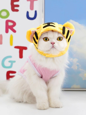 面白いバナナのぬいぐるみペット用ヘッドウェア、小型犬、中型犬、猫、テディベア、フレンチブルドッグ用の柔らかく調節可能なハロウィンコスチュームハット