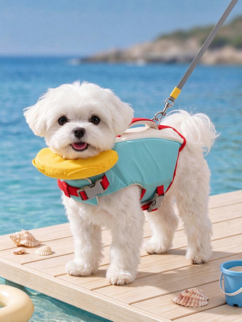 Hipidog 強力浮力ペット用ライフジャケット、体重3～80ポンドの小型・中型・大型犬用、調節可能・クイックリリース式犬用スイミングベスト