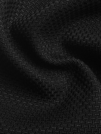 ツーピースセット ブラック VネックTシャツ 長袖パンツセット