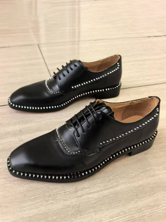 メンズドレスシューズ ブラック スクエアトゥ ラインストーン レースアップ ウェディング プロムシューズ