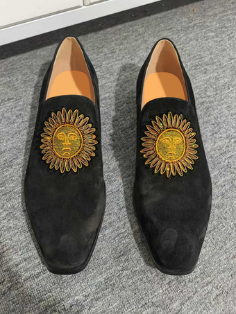 スエード メンズ ローファー ラウンドトゥ デザイン スリッポン ドレスシューズ