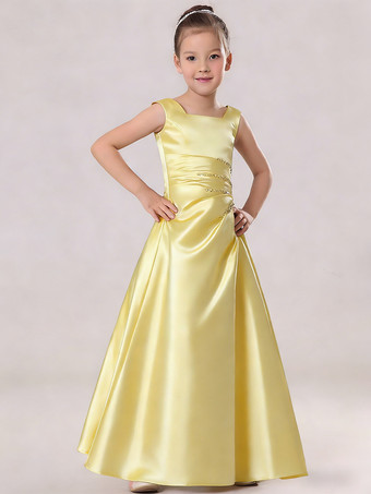 NarcisoAbiti Cerimonia Bambina Abito per bimba cioccolato in taffettà alla caviglia