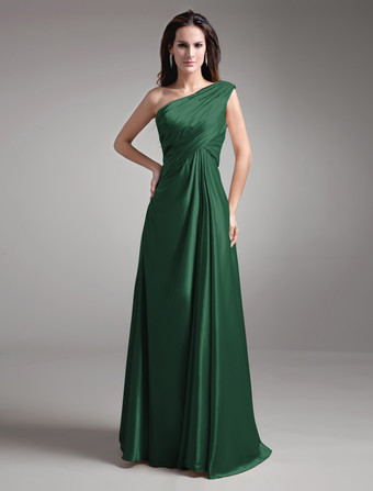 Verde ScuroAbito per la madre della sposa champagne in satin elastico con perline a terra Abiti per Ospiti di Matrimonio