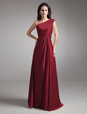 BordeauxAbito per la madre della sposa champagne in satin elastico con perline a terra Abiti per Ospiti di Matrimonio