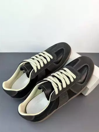 Mens German Army Trainers Casual Sneakers White Retro Sports Shoes