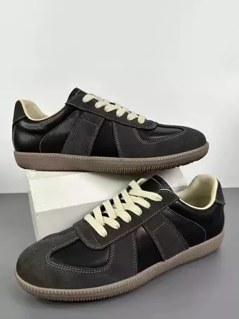 Mens German Army Trainers Casual Sneakers White Retro Sports Shoes