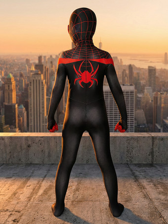 マーベルコミックスキッズ PS5 2026 スパイダーマン マイルズ モラレス 全身タイツ ジャンプスーツ コスプレ衣装