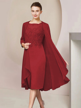 パーティードレス花嫁の母のためのジュエルネック半袖 A ラインレースティーレングスゲストドレス結婚式のための無料カスタマイズ