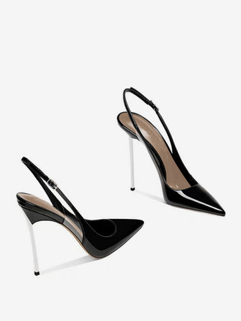 レディース ハイヒール パンプス ポインテッドトゥ スリングバック セクシーシューズ