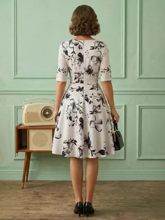 maple dresser vintage Trutype 7 Drawer Girls Carolina Floral Long Sleeve Midi Dress (Size):XL condensed:Penny Dress Lucy In The