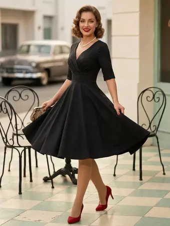 sheath dress yellow ASHLEYlauren 4809 Tweed Dress with Pearl Sleeves and Cutout