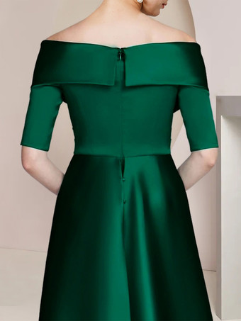 Robe de soirée pour mère de la mariée épaules dénudées demi-manches robes d'invitées sirène pour mariage
