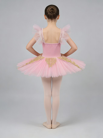 バレエ ダンス衣装 ピンク 女の子 子供 バレリーナ ライクラスパンデックス ドレス ドレス ダンスウェア