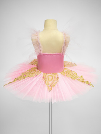 バレエ ダンス衣装 ピンク 女の子 子供 バレリーナ ライクラスパンデックス ドレス ドレス ダンスウェア