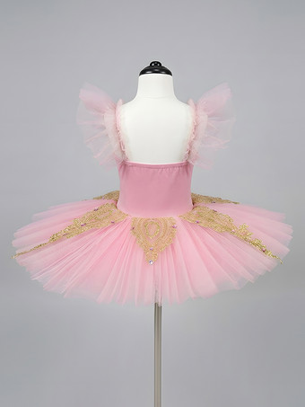 バレエ ダンス衣装 ピンク 女の子 子供 バレリーナ ライクラスパンデックス ドレス ドレス ダンスウェア