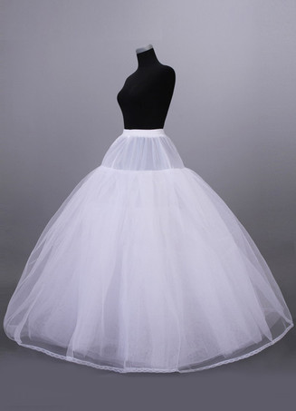 Jupon de mariage blanc huit couches en voile de tulle