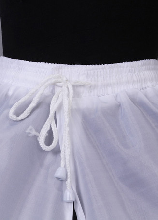 Jupon de mariage blanc 1 couche en voile de tulle