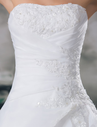 Robe de mariée princesse bustier à traîne robe de mariage